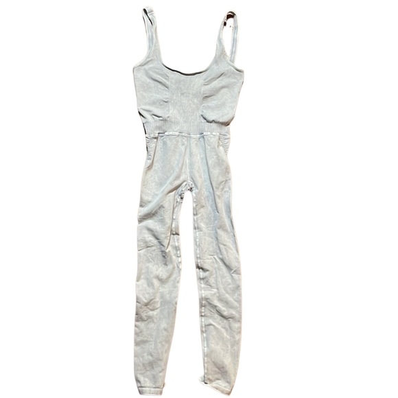 Free People Movement Good Karma Onesie Ice Grey size XS/S NEW - Picture 2 of 6